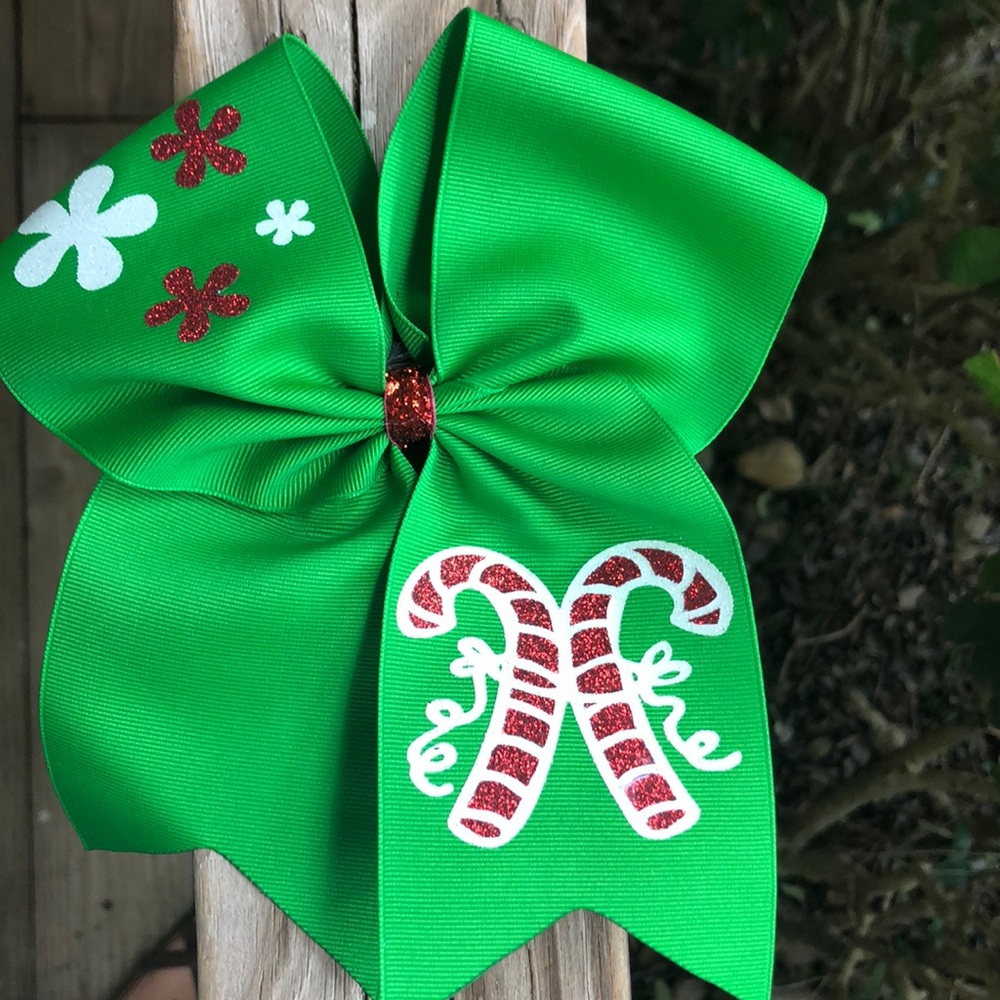 Candy cane bow